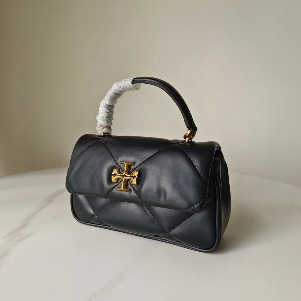 Tory Burch Kira Mini Top Handle Bag in Diamond Quilted Leather - Picture 5 of 9